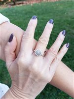 Vicenza - Piazzetta Palladio 2 - Ring Valentina Callegher Woman in White Gold Diamante 0.82 Ct 12471/2*S - 12471/2*S